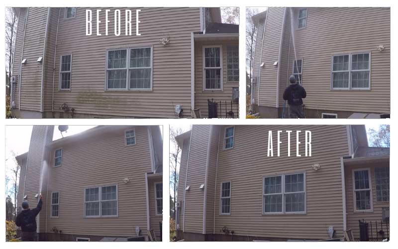 House Wash before after